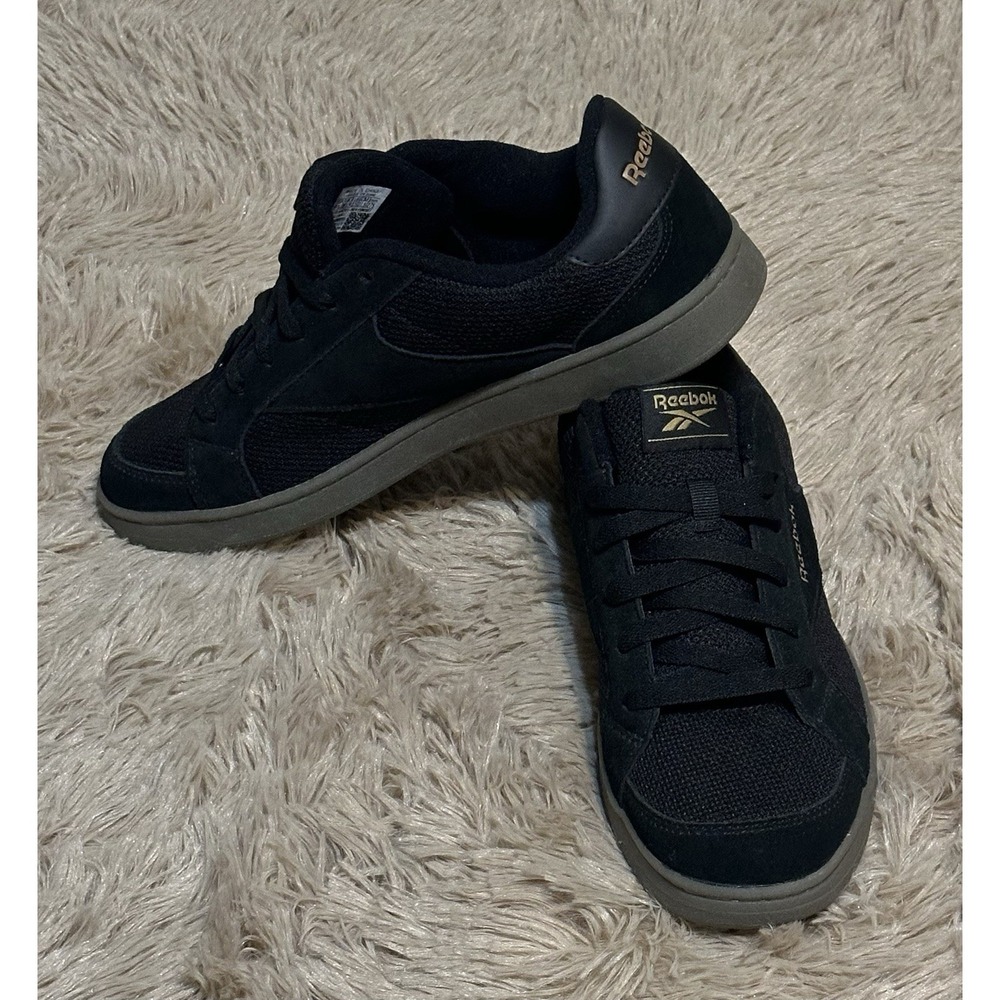 Reebok Royal Complete Men's Sneakers Black Canvas Shoes Size 9.5 NWOB New